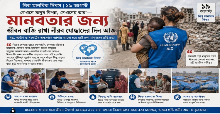 যেখানে মানুষ বিপন্ন, সেখানেই তারা মানবতার জন্য জীবন বাজি রাখা নীরব যোদ্ধাদের দিন আজ