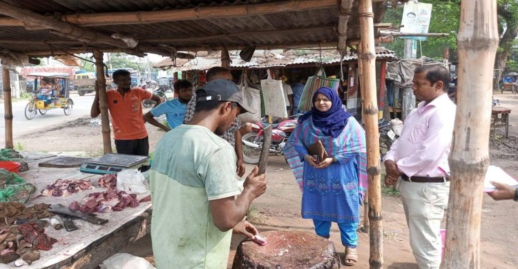 কালীগঞ্জে ভ্রাম্যমাণ আদালতের অভিযান: ৪ মাংস ব্যবসায়ীকে জরিমানা