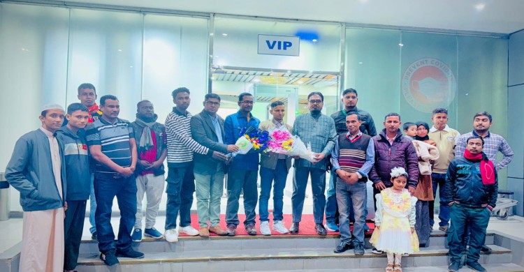 সিলেট-চট্টগ্রাম ফ্রেন্ডশিপ ফাউন্ডেশন কর্তৃক ইতালি প্রবাসী রফিকুল ইসলাম সজীব-কে বিমানবন্দরে সংবর্ধনা