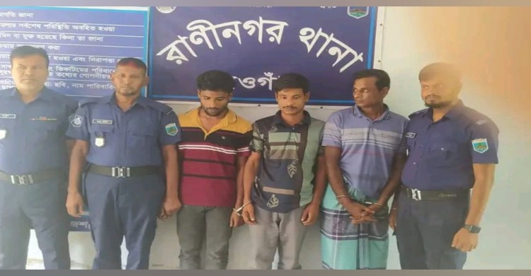 নওগাঁয় গরু চো/র চক্রের ৬ সদস্য গ্রে/প্তা/র, উদ্ধার ৫টি চো/রা/ই গরু