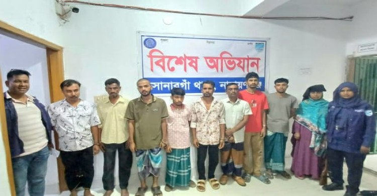 সোনারগাঁও পুলিশের বিশেষ অভিযান আটক ৯, হেরোইন, ইয়াবা উদ্ধার