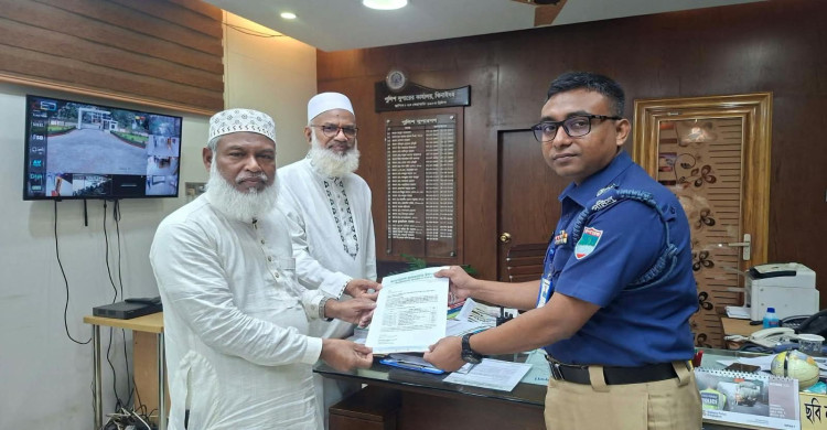 জামায়াত ইসলামের লংমার্চ উপলক্ষে  ঝিনাইদহ পুলিশ সুপারের সঙ্গে  সৌজন্য সাক্ষাৎ