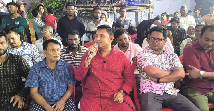 সোনারগাঁও মোগড়াপাড়া ইউনিয়ন চেয়ারম্যান প্রার্থীর পুজা মন্ডল পরিদর্শন