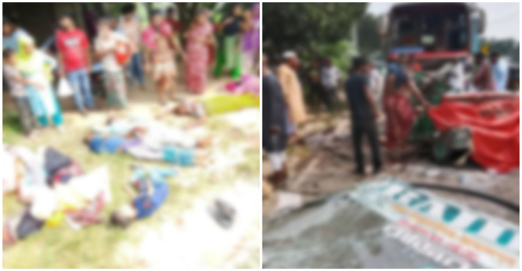 ময়মনসিংহে বাস-অটোরিকশা সংঘর্ষে নিহত ৭ জনের  ৪ জন একই পরিবারের