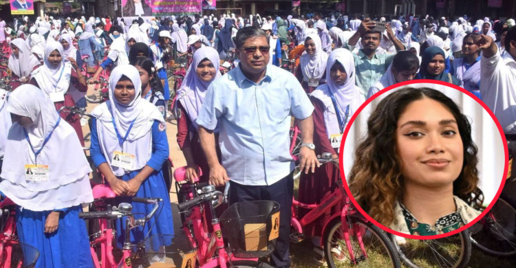 বগুড়ার শিবগঞ্জে ব্যারিস্টার জাইমা রহমানের জন্মদিনে ছাত্রীদের মাঝে ৫৫৮টি বাইসাইকেল বিতরণ