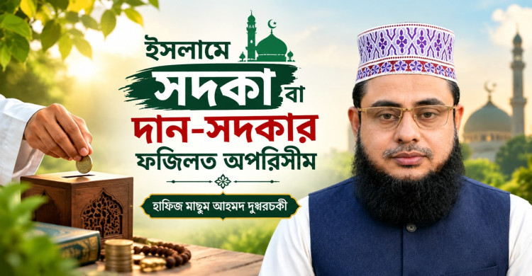 ইসলামে সদকা বা দান-সদকার ফজিলত অপরিসীম: হাফিজ মাছুম আহমদ দুধরচকী