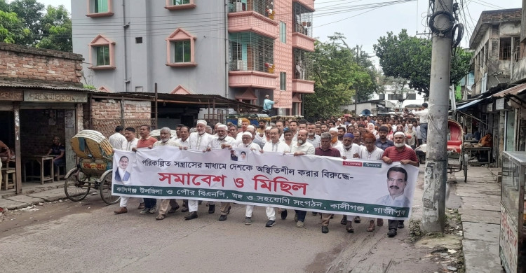 মানুষ অরাজকতা, সহিংসতা ও নাশকতা চায় না-কালীগঞ্জে ফজলুল হক মিলন এমপি
