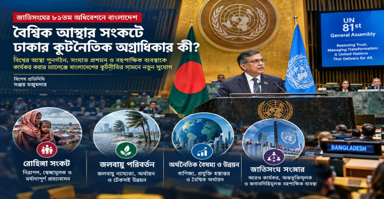 জাতিসংঘের ৮১তম অধিবেশনে বাংলাদেশ: বৈশ্বিক আস্থার সংকটে ঢাকার কূটনৈতিক অগ্রাধিকার কী?
