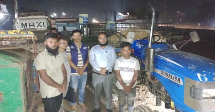 চুনারুঘাটে অবৈধ সিলিকা বালু পরিবহনের অপরাধে এক যুবকের ৬ মাসের কারাদণ্ড