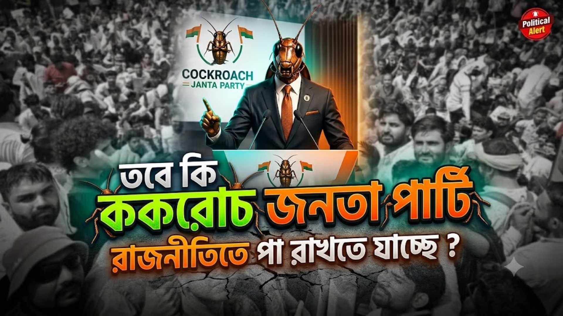 তবে কি ককরোচ জনতা পার্টি রাজনীতিতে পা রাখতে যাচ্ছে ?